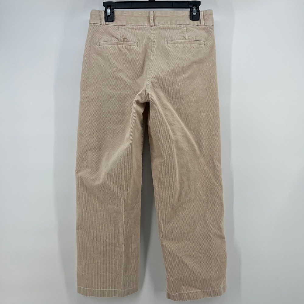 Banana Republic Womens Tan Corduroy Straight Trouser Pants Beige Size 6 Stretch - Picture 2 of 7
